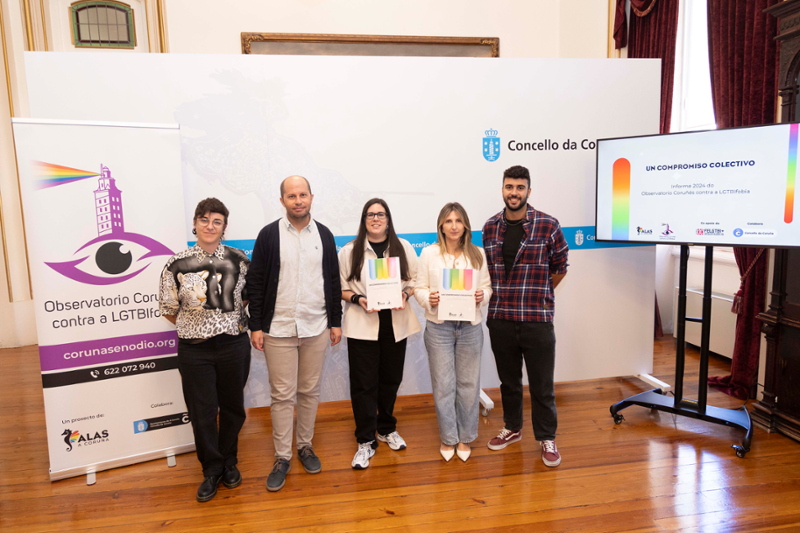 Informe 2024 del Observatorio Coruñés contra la LGTBIfobia presentado por el Concello de A Coruña