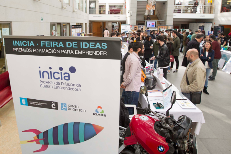 Premio al espíritu emprendedor en la Feira de Ideas de A Coruña