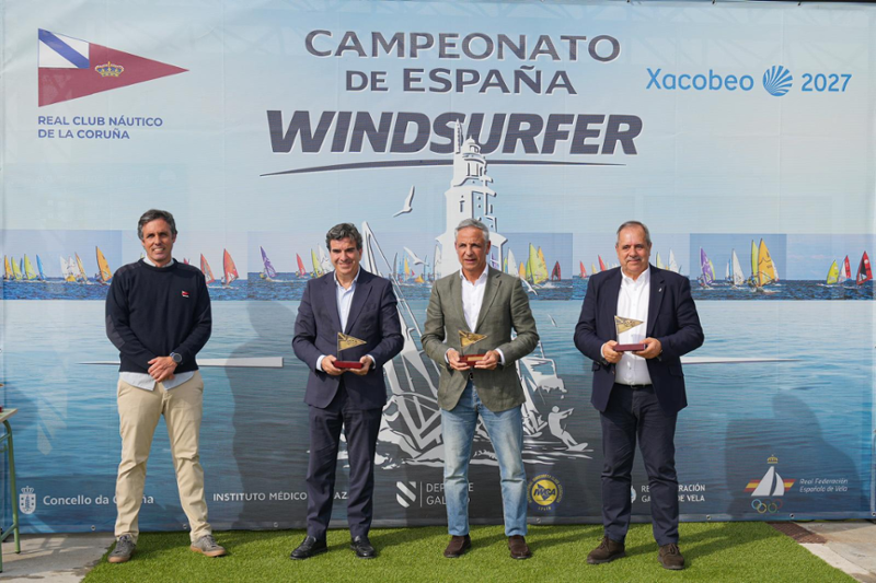 Presentación del Campeonato de España de Windsurfer en A Coruña este fin de semana.