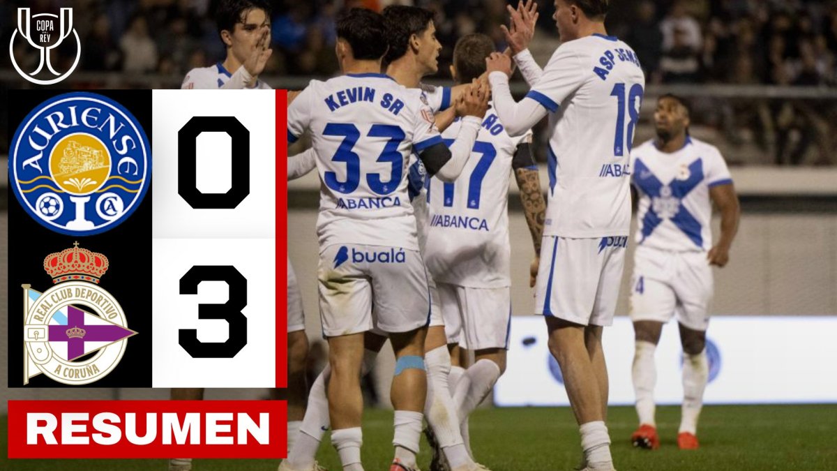 El Deportivo avanza en la competición tras vencer al Auriense con contundencia